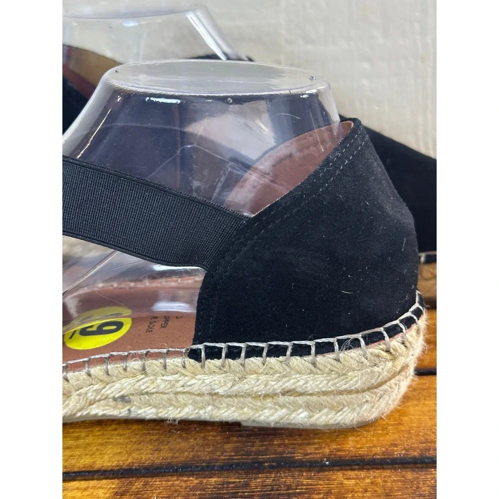Fabiola Espadrille Flats Women's 9 Suede Cross Strap Slip On‎ Shoes